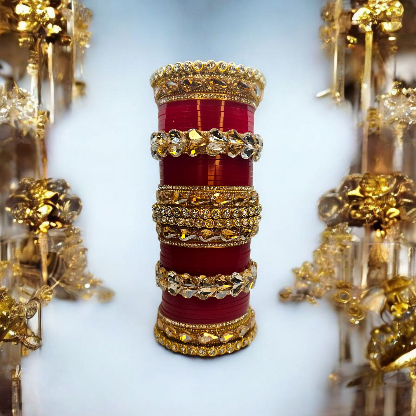 NY LIFESTYLES Bridal Punjabi Chuda Bangle Set for Women and Girls | Traditional Bridal Chura Bangles Set