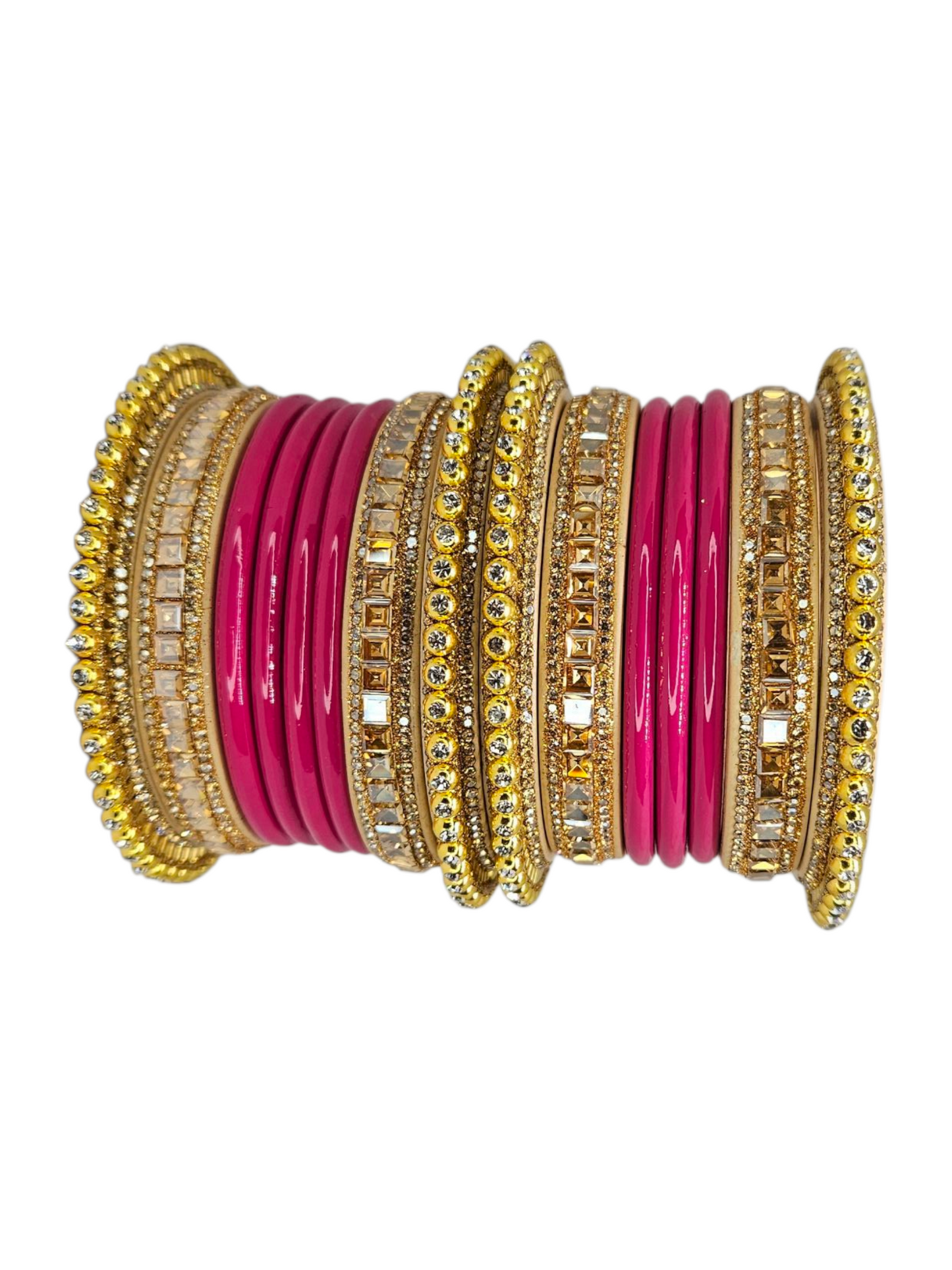 NY LIFESTYLES Traditional Lac/Lakh Bangles Set for Women & Girls | Rajasthani Chura Style | Ethnic Indian Wedding/Party Bangles set of 16