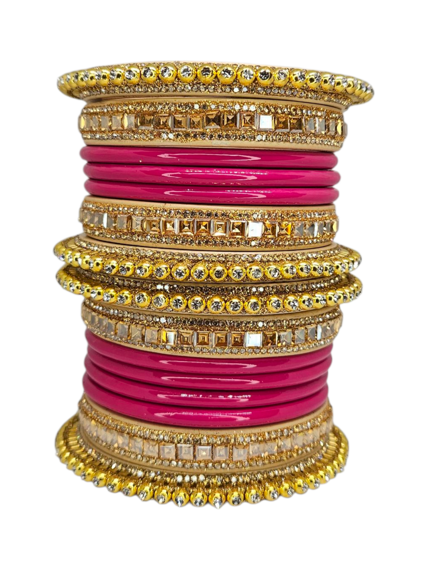 NY LIFESTYLES Traditional Lac/Lakh Bangles Set for Women & Girls | Rajasthani Chura Style | Ethnic Indian Wedding/Party Bangles set of 16
