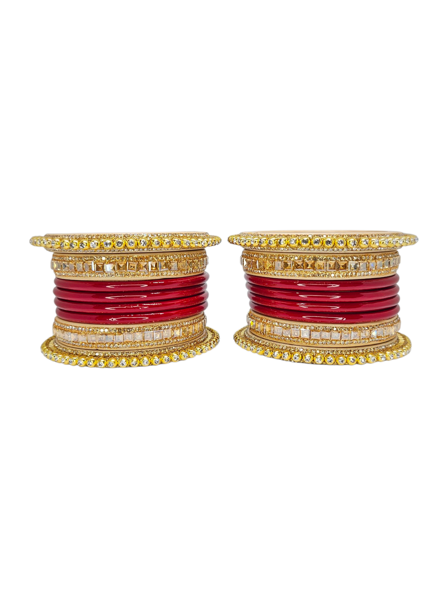 NY LIFESTYLES Traditional Lac/Lakh Bangles Set for Women & Girls | Rajasthani Chura Style | Ethnic Indian Wedding/Party Bangles set of 16